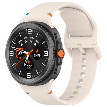 Szilikon szíj Techsuit "W079" Samsung Galaxy Watch8 40mm / Watch8 44mm / Watch8 Classic 46mm készülékhez - bézs