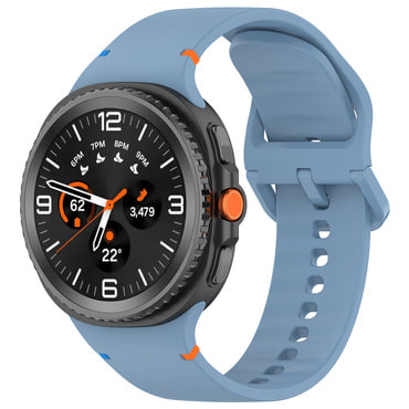 Szilikon szíj Techsuit "W079" Samsung Galaxy Watch8 40mm / Watch8 44mm / Watch8 Classic 46mm készülékhez - világoskék