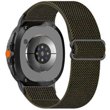Najlonszíj Techsuit "W080" Samsung Galaxy Watch8 40mm / Watch8 44mm / Watch8 Classic 46mm készülékhez - sötétzöld