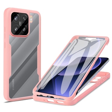 Hibrid tok Techsuit "ColorVerse 360" teljes körű védelemmel Xiaomi 15 készülékhez - pink