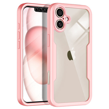 Hibrid tok Techsuit "ColorVerse 360" teljes körű védelemmel iPhone 17 készülékhez - pink