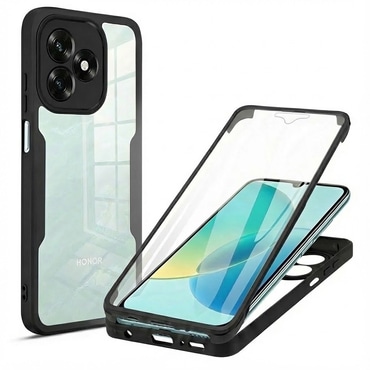 Hibrid tok Techsuit "ColorVerse 360" teljes körű védelemmel Honor X5c Plus készülékhez - black
