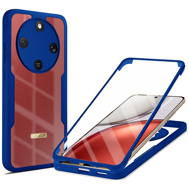 Hibrid tok Techsuit "ColorVerse 360" teljes körű védelemmel Honor Magic8 Lite készülékhez - blue