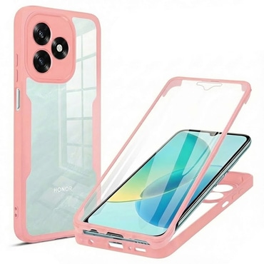 Hibrid tok Techsuit "ColorVerse 360" teljes körű védelemmel Honor X5c Plus készülékhez - pink