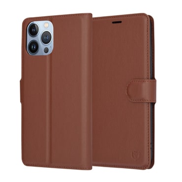 Nyitható tok Techsuit "Leather Folio" iPhone 13 Pro Max készülékekhez - barna