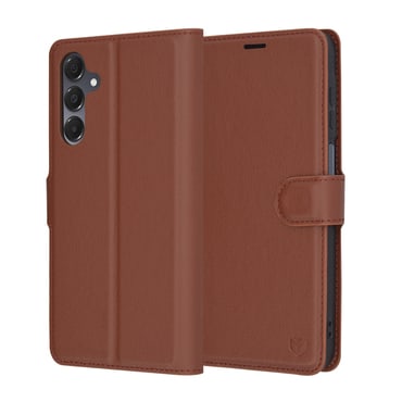 Nyitható tok Techsuit "Leather Folio" Samsung Galaxy A16 4G / 5G készülékekhez - barna