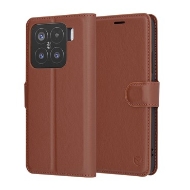 Nyitható tok Techsuit "Leather Folio" Xiaomi 15 készülékekhez - barna