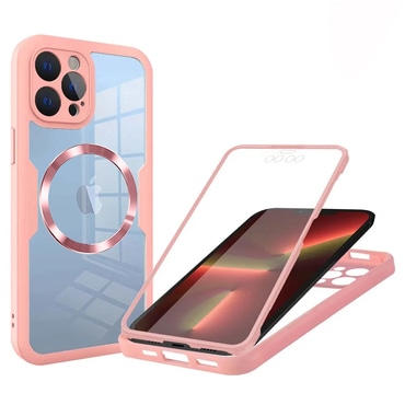 Hibrid tok Techsuit "ColorVerse 360 MagSafe" teljes körű védelemmel iPhone 13 Pro készülékhez - pink