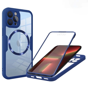 Hibrid tok Techsuit "ColorVerse 360 MagSafe" teljes körű védelemmel iPhone 13 Pro készülékhez - blue