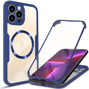 Hibrid tok Techsuit "ColorVerse 360 MagSafe" teljes körű védelemmel iPhone 13 Pro Max készülékhez - blue