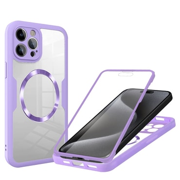 Hibrid tok Techsuit "ColorVerse 360 MagSafe" teljes körű védelemmel iPhone 15 Pro készülékhez - purple