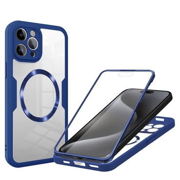 Hibrid tok Techsuit "ColorVerse 360 MagSafe" teljes körű védelemmel iPhone 15 Pro Max készülékhez - blue