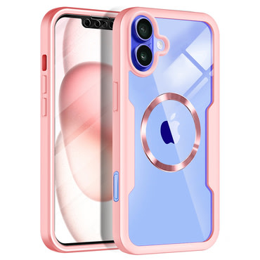 Hibrid tok Techsuit "ColorVerse 360 MagSafe" teljes körű védelemmel iPhone 16 készülékhez - pink