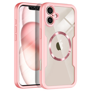 Hibrid tok Techsuit "ColorVerse 360 MagSafe" teljes körű védelemmel iPhone 17 készülékhez - pink