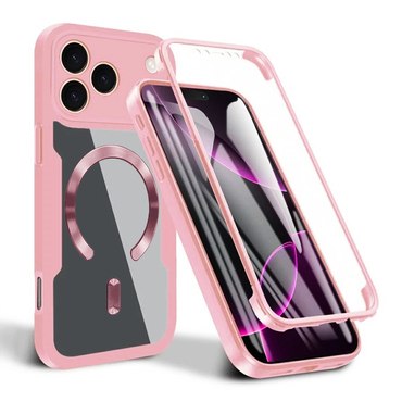 Hibrid tok Techsuit "ColorVerse 360 MagSafe" teljes körű védelemmel iPhone 17 Pro Max készülékhez - pink