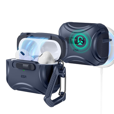 Tok ESR "Cyber Magnetic Lock Case HaloLock" Apple AirPods Pro / Pro 2 készülékhez - blue