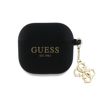 Szilikon tok Guess "W/4G Charm" Apple AirPods 4 készülékhez - black
