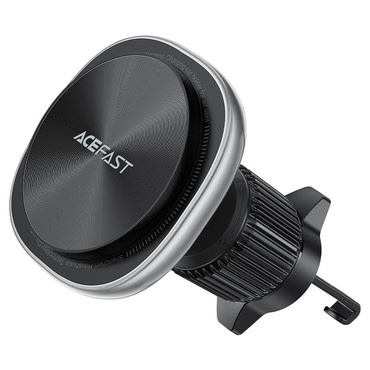 Mágneses autós tartó Acefast "D41" 15W vezeték nélküli töltéssel, USB-C - silver