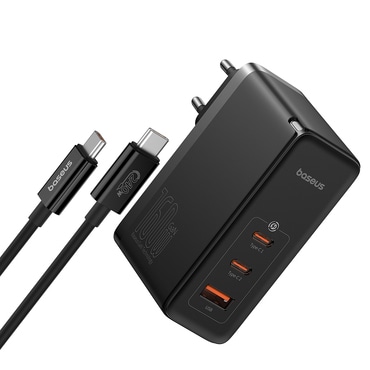 Fali 240W töltő Baseus "GaN5 Pro Digital" 2x USB-C + USB-A készülékhez - black