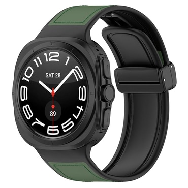 Szilikon szíj Techsuit "W056" Samsung Galaxy Watch Ultra 47mm / Galaxy Watch Ultra 2 készülékhez - zöld