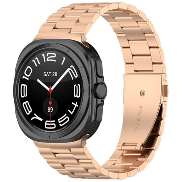 Fém szíj Techsuit "W010" Samsung Galaxy Watch Ultra 47mm / Galaxy Watch Ultra 2 készülékhez - rózsaarany