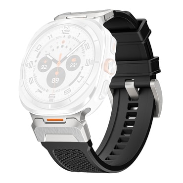 Szilikon szíj Techsuit "W068" Samsung Galaxy Watch Ultra 47mm / Galaxy Watch Ultra 2 készülékhez - fekete