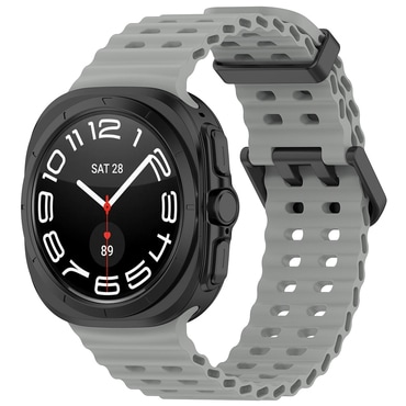 Szilikon szíj Techsuit "W062" Samsung Galaxy Watch Ultra 47mm / Galaxy Watch Ultra 2 készülékhez - szürke