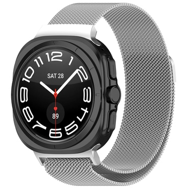 Fém szíj Techsuit "W009" Samsung Galaxy Watch Ultra 47mm / Galaxy Watch Ultra 2 készülékhez - ezüst