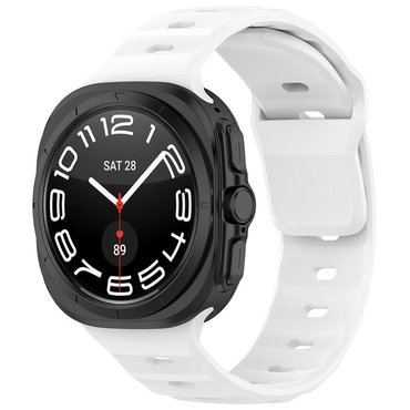 Szilikon szíj Techsuit "W055" Samsung Galaxy Watch Ultra 47mm / Galaxy Watch Ultra 2 készülékhez - fehér