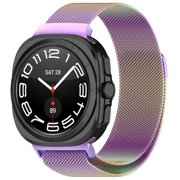 Fém szíj Techsuit "W009" Samsung Galaxy Watch Ultra 47mm / Galaxy Watch Ultra 2 készülékhez - lila