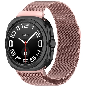 Fém szíj Techsuit "W009" Samsung Galaxy Watch Ultra 47mm / Galaxy Watch Ultra 2 készülékhez - rózsaszín