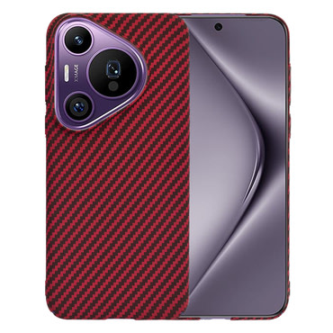 Kemény TPU tok Techsuit "Carbonite FiberShell" Huawei Pura 70 Pro készülékekhez - red