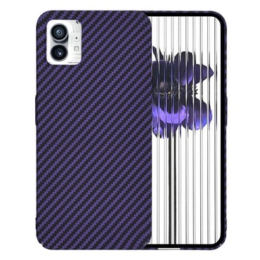Kemény TPU tok Techsuit "Carbonite FiberShell" Nothing Phone (1) készülékekhez - purple