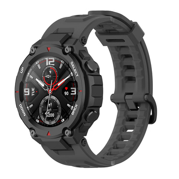 Silikon szíj Techsuit "W067" Amazfit T-Rex / T-Rex Pro készülékhez - szürke