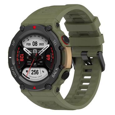 Silikon szíj Techsuit "W067" Amazfit T-Rex 2 készülékhez - sötétzöld