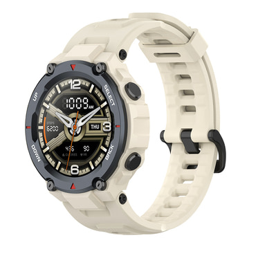 Silikon szíj Techsuit "W067" Amazfit T-Rex / T-Rex Pro készülékhez - krémfehér