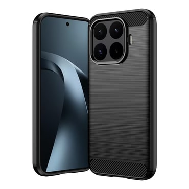 TPU gél tok "Brushed Carbon" Xiaomi 17T készülékekhez - black