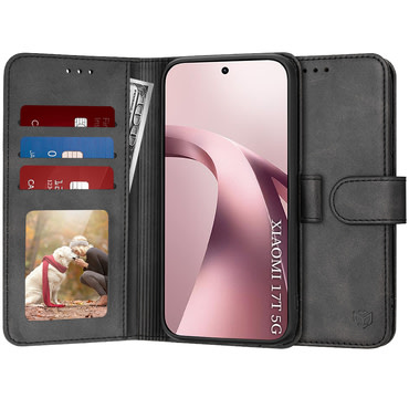 Nyitható tok Techsuit "Diary Book" Xiaomi 17T készülékekhez - fekete