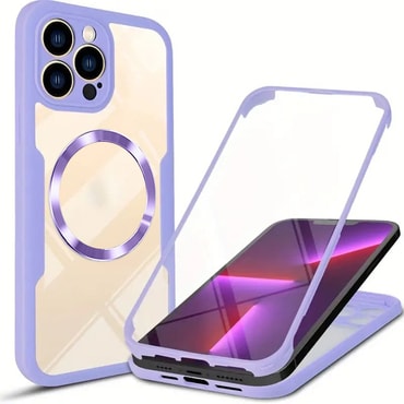 Hibrid tok Techsuit "ColorVerse 360 MagSafe" teljes körű védelemmel iPhone 13 Pro Max készülékhez - purple