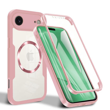 Hibrid tok Techsuit "ColorVerse 360 MagSafe" teljes körű védelemmel iPhone Air készülékhez - pink