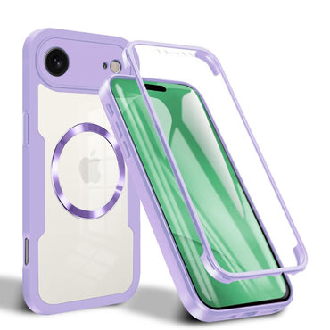 Hibrid tok Techsuit "ColorVerse 360 MagSafe" teljes körű védelemmel iPhone Air készülékhez - purple