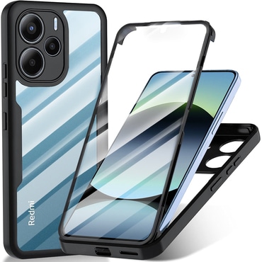 Hibrid tok Techsuit "ColorVerse 360" teljes körű védelemmel Xiaomi Redmi Note 14 4G készülékhez - black