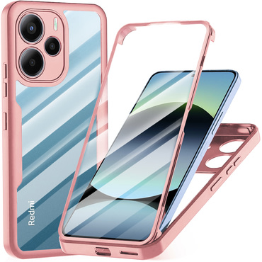 Hibrid tok Techsuit "ColorVerse 360" teljes körű védelemmel Xiaomi Redmi Note 14 4G készülékhez - pink