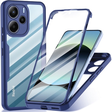 Hibrid tok Techsuit "ColorVerse 360" teljes körű védelemmel Xiaomi Redmi Note 14 4G készülékhez - blue
