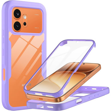 Hibrid tok Techsuit "ColorVerse 360" teljes körű védelemmel Honor 600 / 600 Pro készülékhez - purple