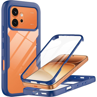Hibrid tok Techsuit "ColorVerse 360" teljes körű védelemmel Honor 600 / 600 Pro készülékhez - blue