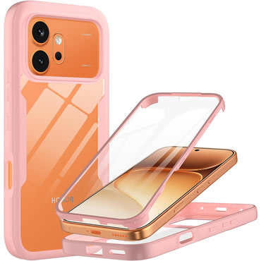 Hibrid tok Techsuit "ColorVerse 360" teljes körű védelemmel Honor 600 / 600 Pro készülékhez - pink