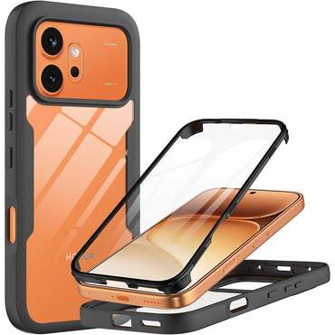 Hibrid tok Techsuit "ColorVerse 360" teljes körű védelemmel Honor 600 / 600 Pro készülékhez - black