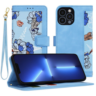 Nyitható tok Techsuit "FlipCraft" iPhone 13 Pro Max - vibrant blue