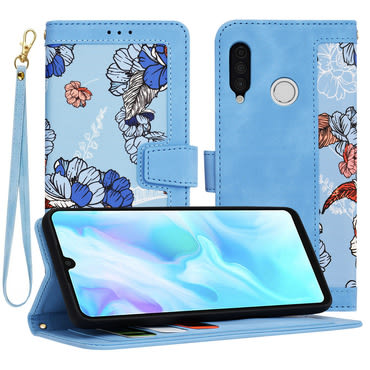 Nyitható tok Techsuit "FlipCraft" Huawei P30 Lite - vibrant blue
